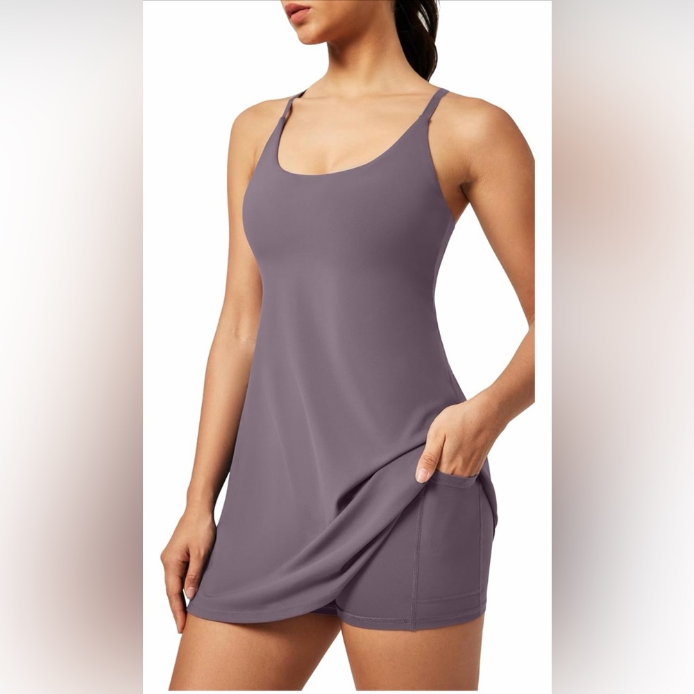 Purple Athleisure Dress